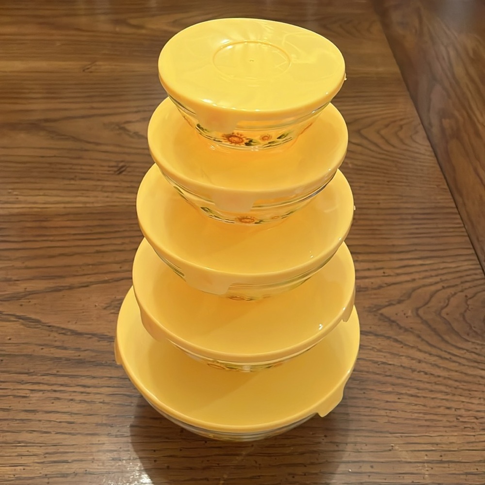 Flower Dute nesting storage bowls, set of 5